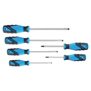 3C-Screwdriver set 6 pcs IS 4-8 PH 1-2