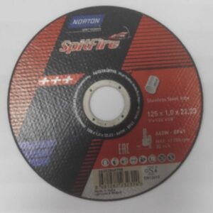 NORTON SPITFIRE CUTTING DISC -INOX- 125 x 1 x 22.23 MM
