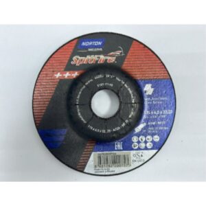 NORTON SPITFIRE GRINDING DISC- STEEL - 115 x 6 x 22.23 MM